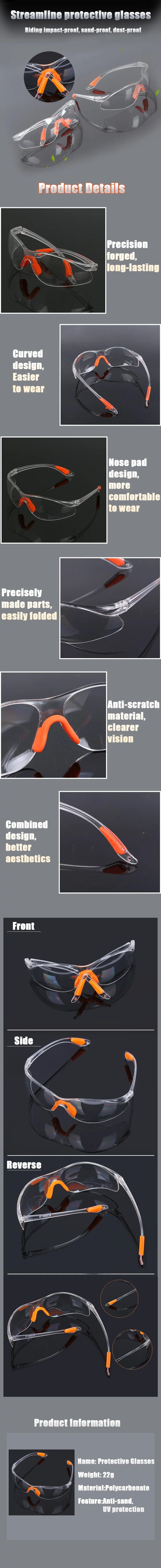 Clear Safety Eye Protective Glasses