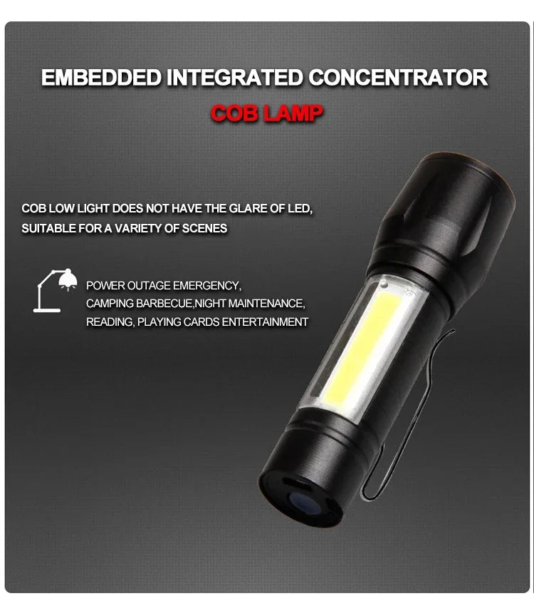 Mini Torch LED Rechargeable Flashlight