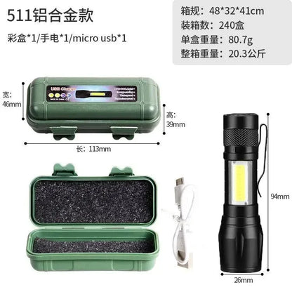 Mini Torch LED Rechargeable Flashlight