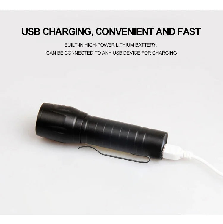 Mini Torch LED Rechargeable Flashlight