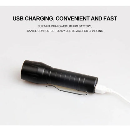 Mini Torch LED Rechargeable Flashlight