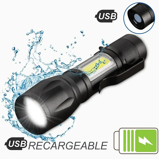 Mini Torch LED Rechargeable Flashlight